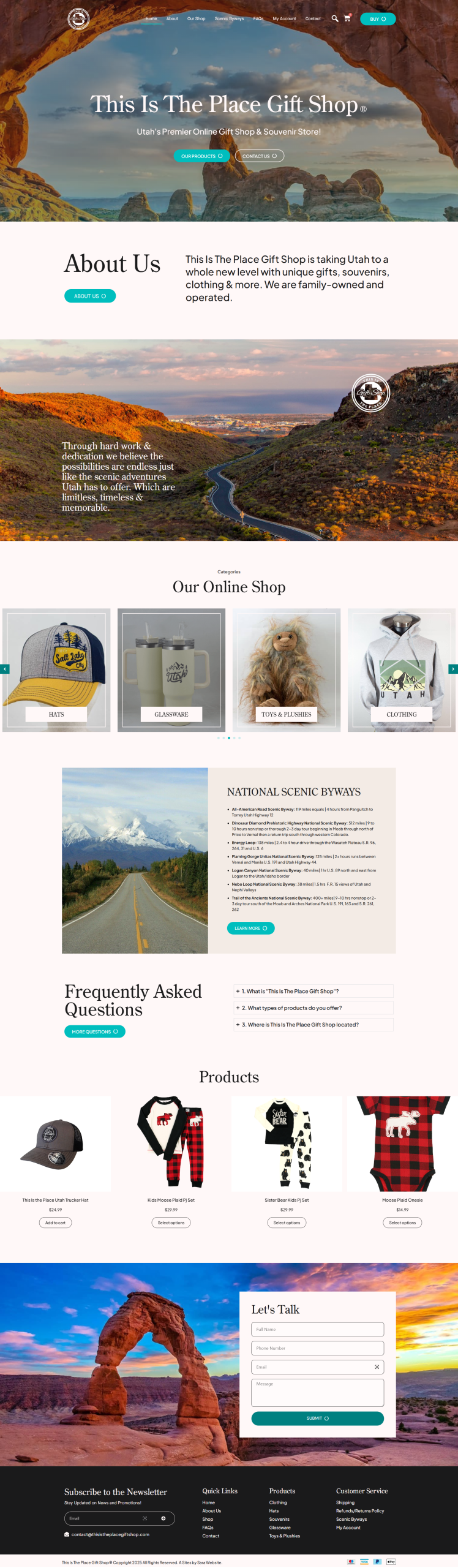 Shopify e-commerce store design example