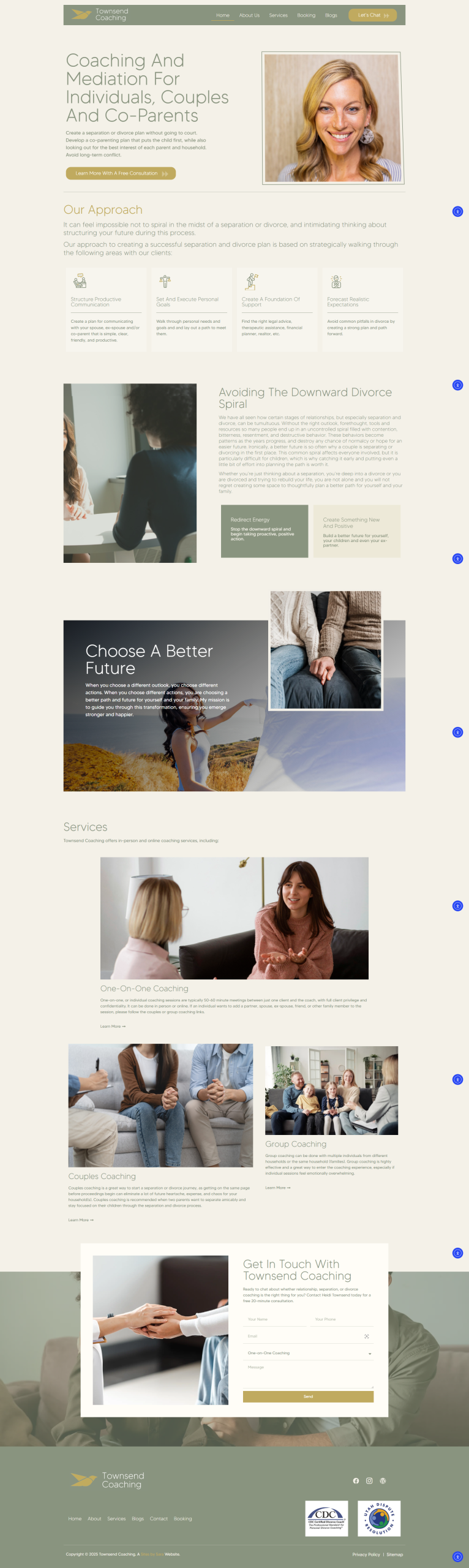 Static HTML brochure website design example